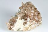 Calcite Crystal Cluster with Hematite - Fluorescent! #179948-1